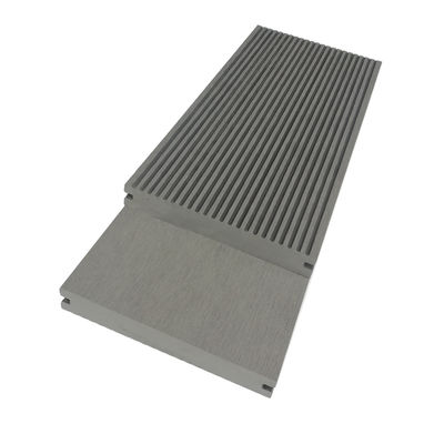 Moistureproof Engineered Composite WPC Planks Hollow Outdoor Decking Flooring 145mm