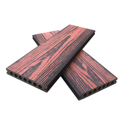 شعبية WPC التزيين مختلط اللون 138 * 23mm عمر طويل ثلاث طبقات شارك في البثق WPC شرفة التزيين الصلبة
