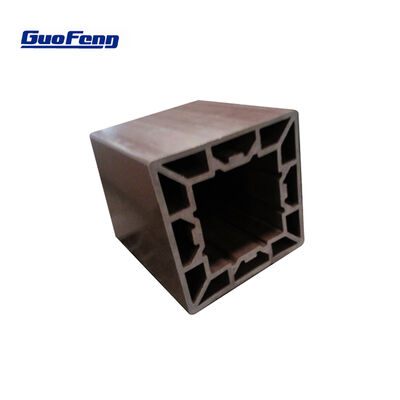 سياج مركب مغطى 200 * 200 مم عمود سياج WPC المعاد تدويره