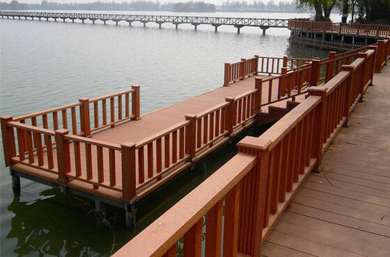 مزيج أكريليك WPC سياج ديكور لحديقة المنزل الفاخرة