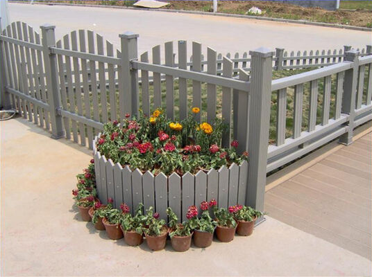 مزيج أكريليك WPC سياج ديكور لحديقة المنزل الفاخرة