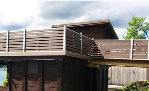 ديكور بار WPC سياج مقاوم للماء للفندق في الهواء الطلق