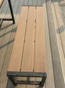 أثاث الحدائق WPC الأكثر مبيعًا - طاولة خارجية تجارية مع مقعد مطابق