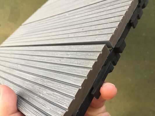 بلاط WPC ذاتي القفل للحديقة، لا حاجة لأي أدوات، مقاوم للأخطاء