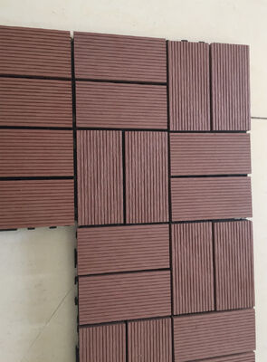30x30 سنتيمتر المتشابكة WPC بلاط سطح السفينة لتقوم بها بنفسك أرضيات الفناء للمنزل المساحات الخارجية