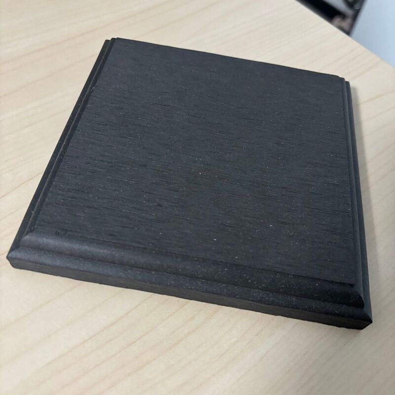 WPC شرفة مقاوم للماء في الهواء الطلق نهاية الكلمة تغطي WPC مركب لوح ظهر المركب نهاية التفاف التزيين WPC سطح السفينة نهاية