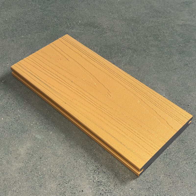 ألواح WPC معدنية مع سطح ذهبي لامع من الزنجار الفاخر