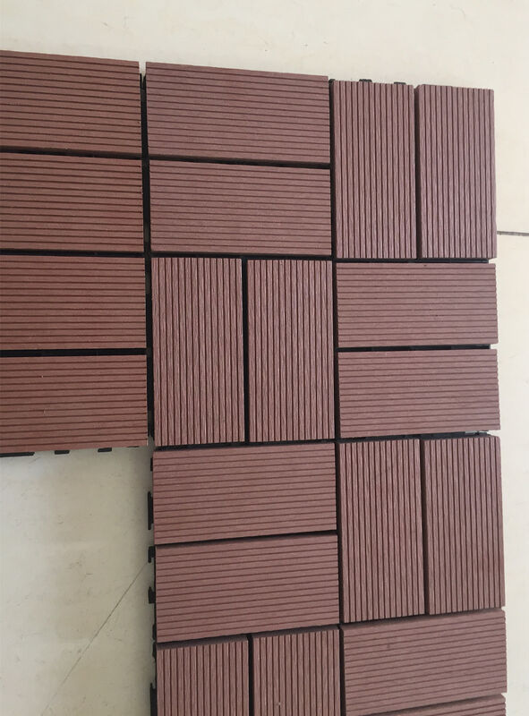 30x30 سنتيمتر المتشابكة WPC بلاط سطح السفينة لتقوم بها بنفسك أرضيات الفناء للمنزل المساحات الخارجية